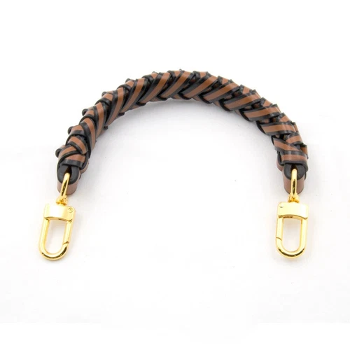 Real Leather Braided Handle Strap Purse Handbag Weaving Strap fit for NEONOE Bag - Imagen 5 de 10