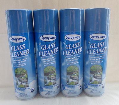 4 Sprayway Glass Cleaner Streak Free Clean Fresh Scent 23 Oz