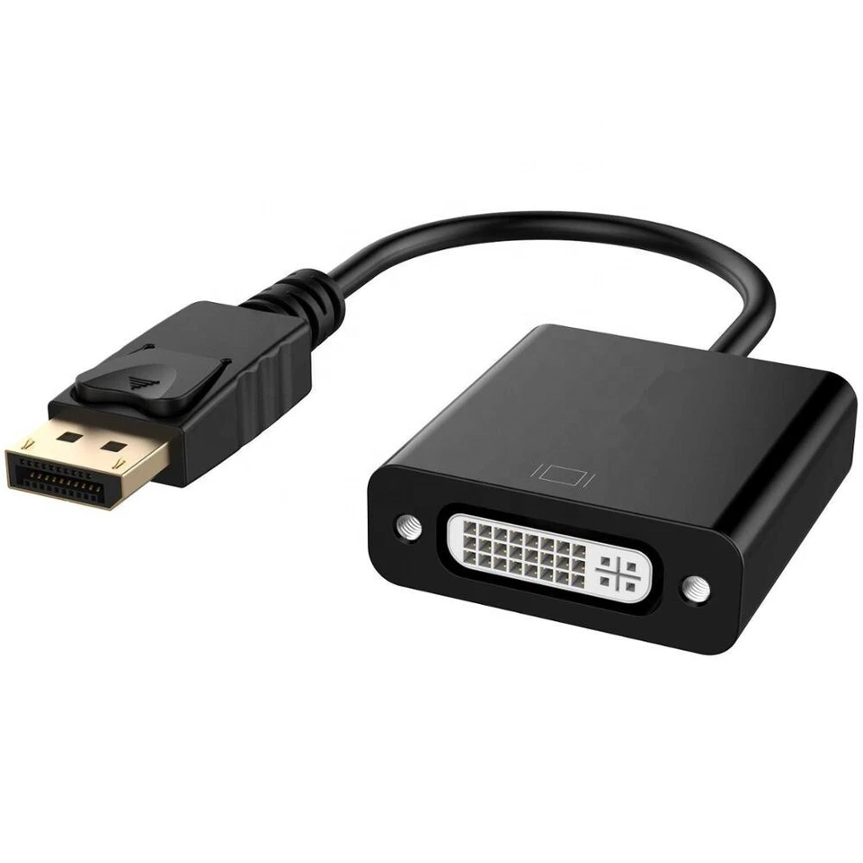 DisplayPort DP Male to DVI Female Adapter Cable Converter for PC Monitor HD TV - Image 2 of 4