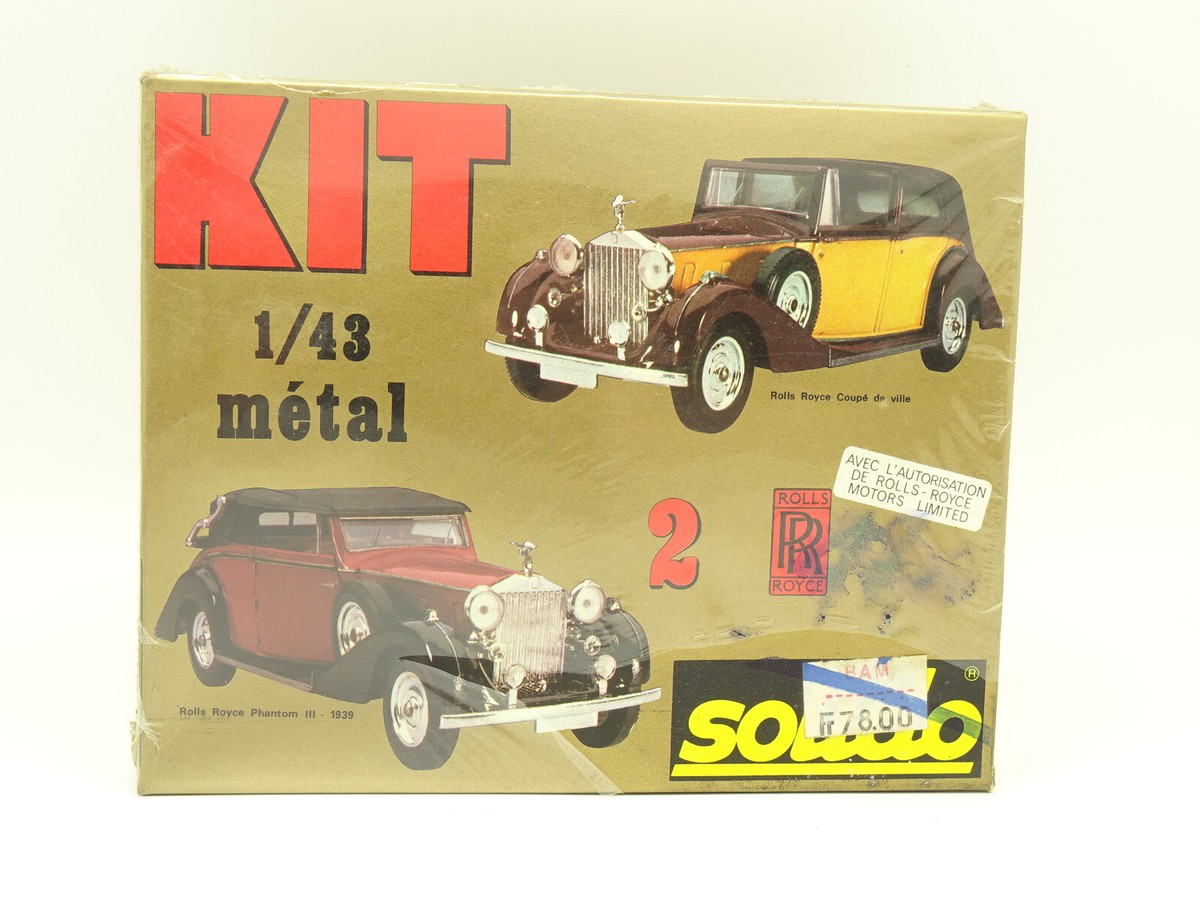 Miniature Solido 1:43 - Rolls Royce Coupe De Ville / Phantom III (1939) - Kit Métal