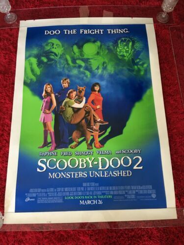 SCOOBY DOO 2 Original 2004 LINEN LINED 27x40 Movie Poster Sarah Michelle Gellar - Picture 2 of 7