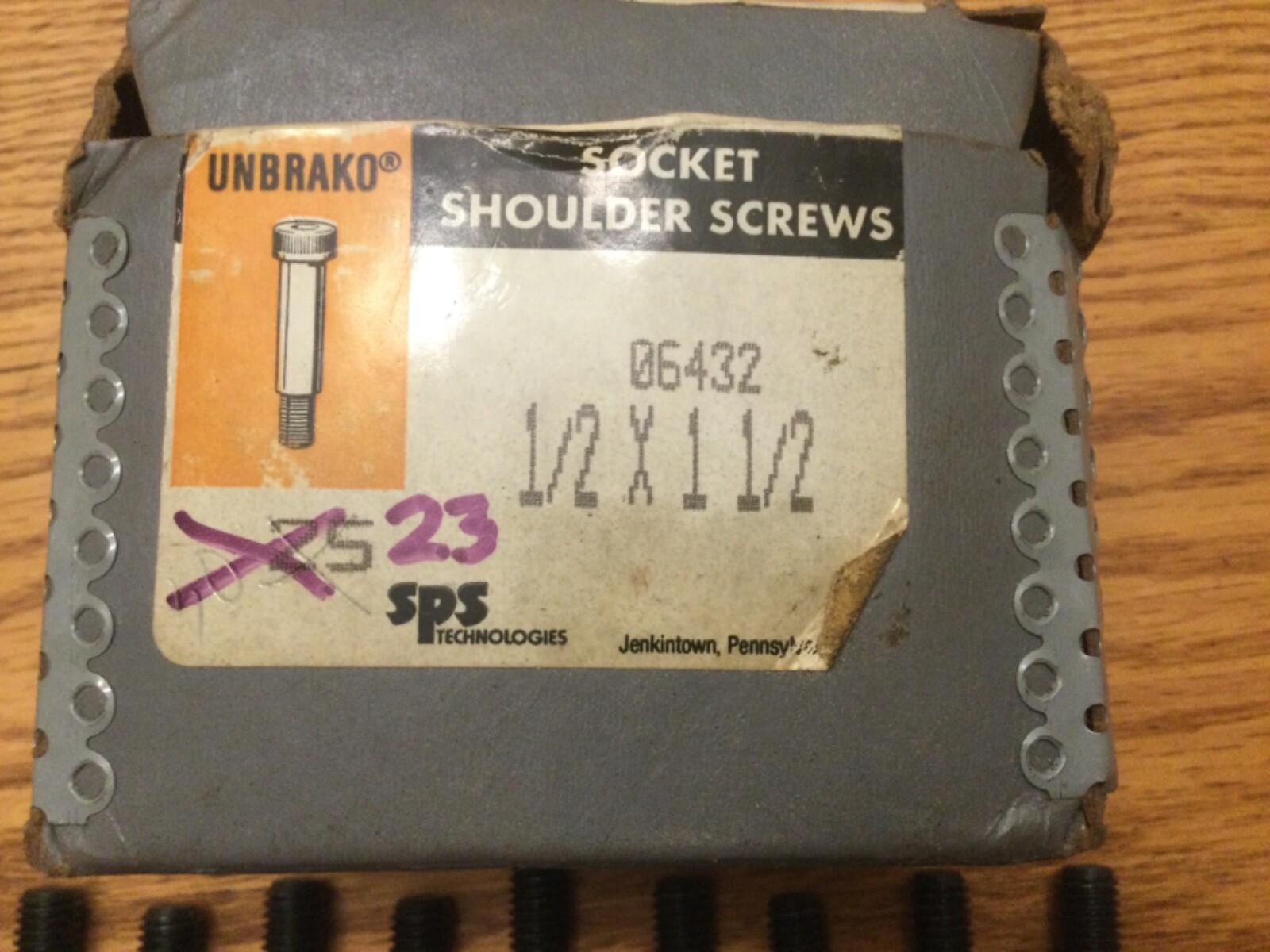 UNBRAKO SOCKET SHOULDER SCREWS 1/2" x 1 1/2" 23 PIECES eBay