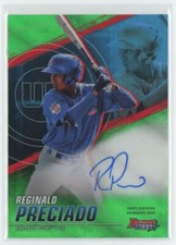 2021 Bowman's Best of 2021 Autographs Green Refractor Reginald Preciado Auto