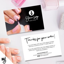 Custom Printed Ebay/Etsy Thank You Cards | Nail Artist Beauty Therapist 03