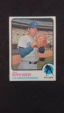 1973 Topps baseball cards # 126 Jim Brewer  ( G to VG )
