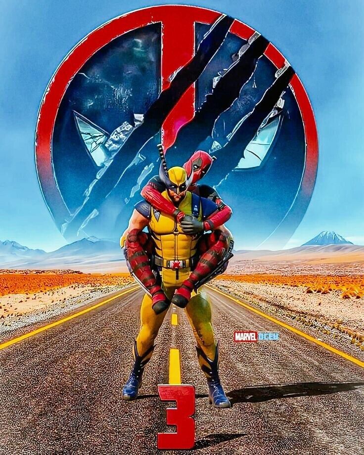 DEADPOOL 3 MOVIE POSTER MARVEL FILM A4 Wall ART PRINT CINEMA A4