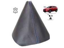 Schaltmanschette Schaltsack Fur Mazda CX-5 FL 2015-2017 Leder Stickerei Blau