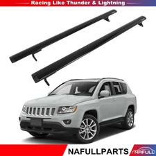 Cross Bar For 2011-2016 Jeep Compass Roof Rack Set Luggage Cargo Carrier Black