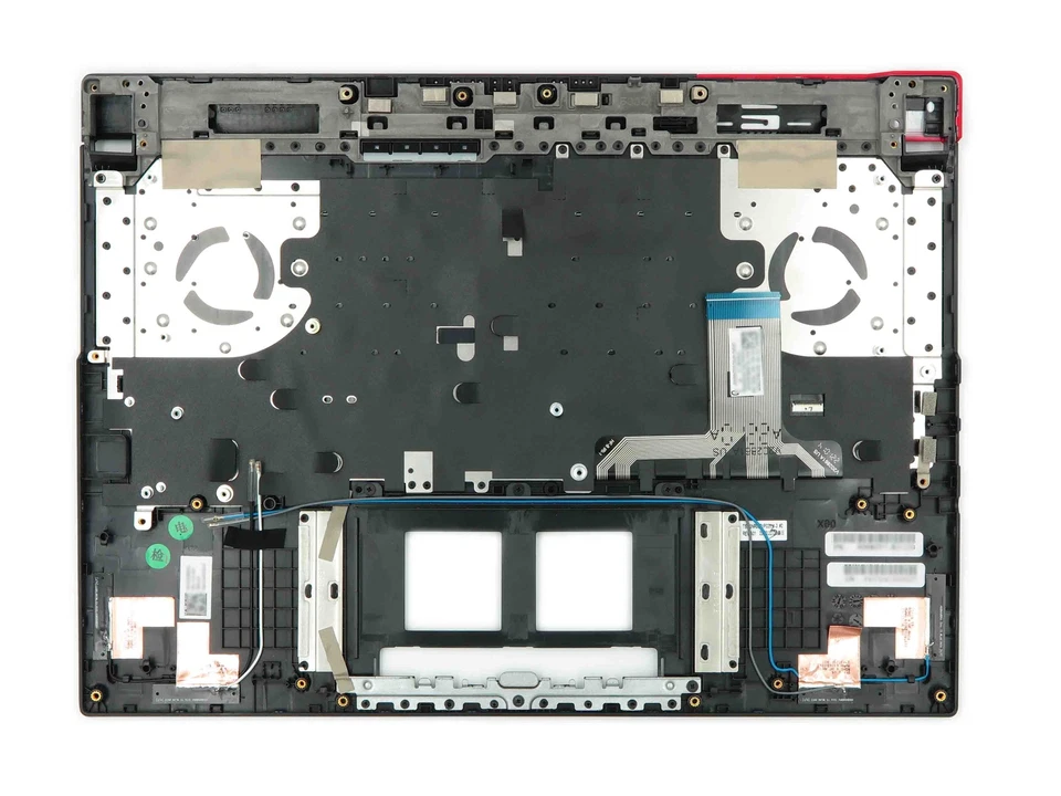 Teclado reposamanos LED RGB US-Int negro con acabado rojo PARA ASUS 90NR0571-R31UI0 Foto 2 de 2