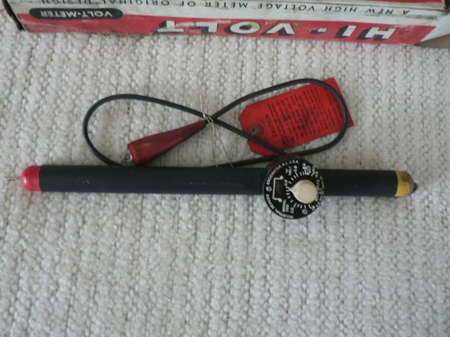 Antique Hi Volt Volt Meter Tester for Ignition or Gas Tube Transformers & Manual - Picture 6 of 8