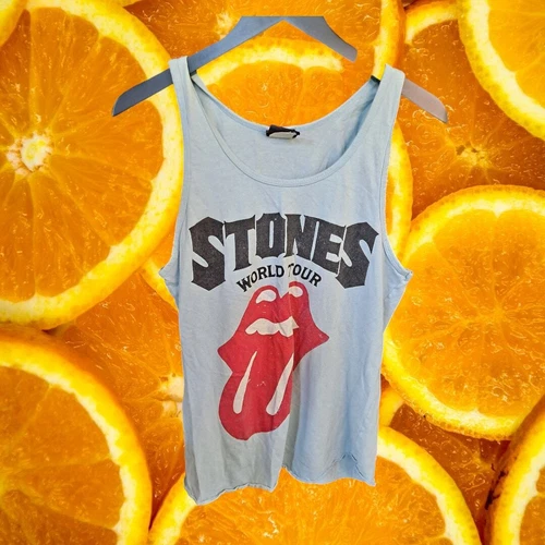 Rolling Stones World Tour Tank Top SIze Small Vintage vintage concert t-shirt, vintage, size S, single stitch, B+ condition