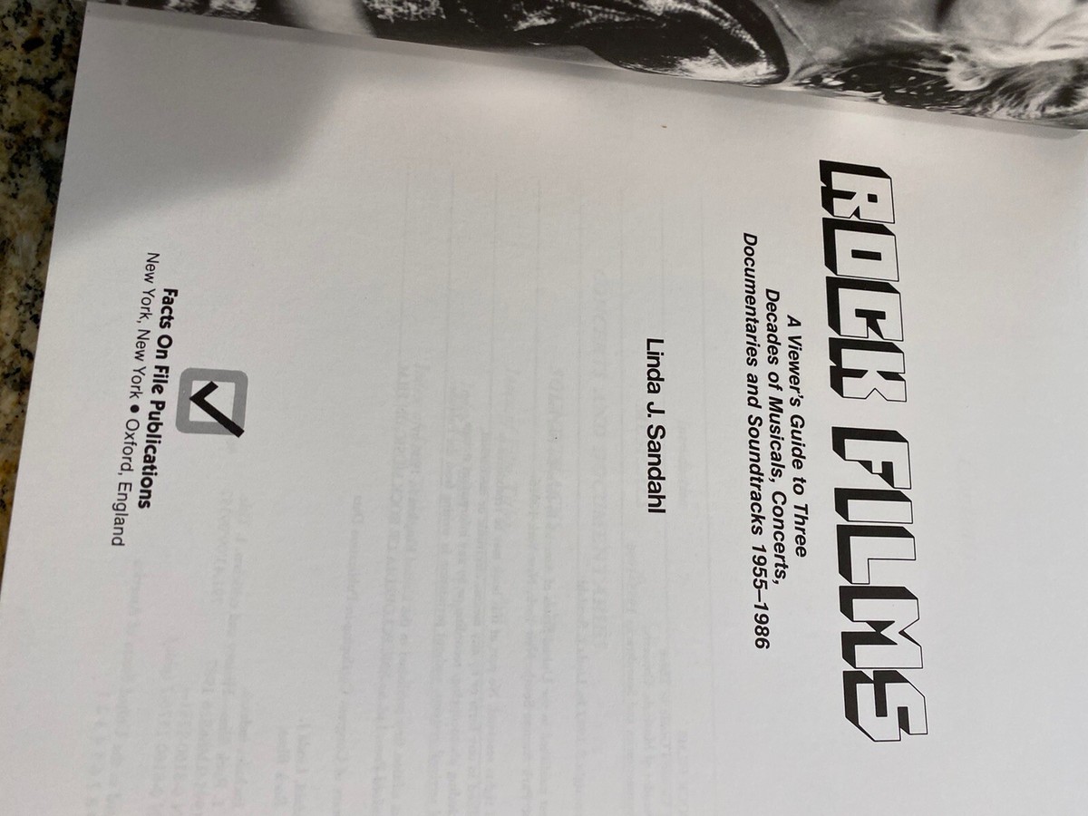 貴重本 ROCK FILMS - Linda J. Sandahl Rock Films Linda Sandahl Hardcover 1987 Rock n Roll Movies