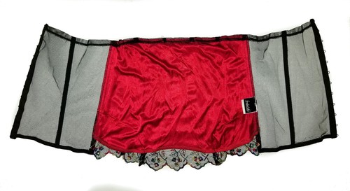 Fredericks Of Hollywood Corset Bustier VTG Floral Embroidered Lingerie USA NEW M - Picture 10 of 11