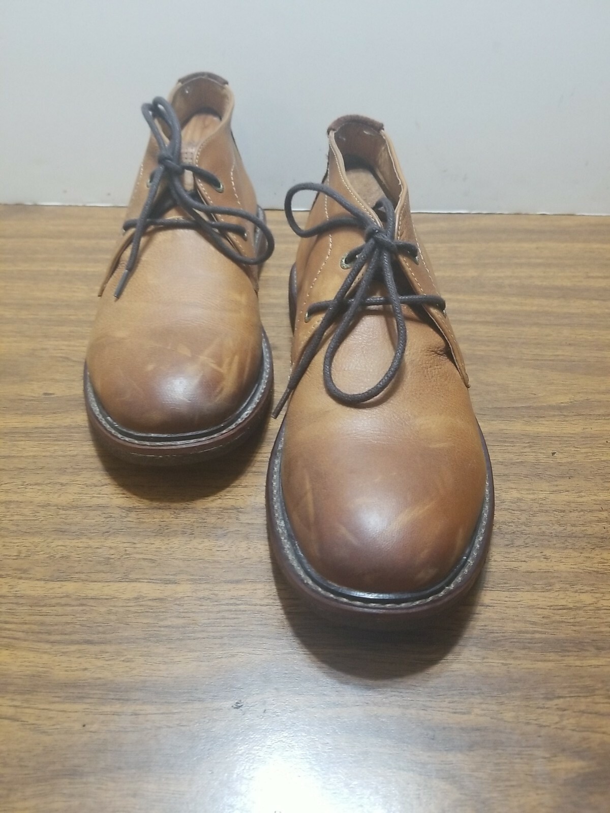 SAOLA STIVALETTI UOMO MARCA FORTUNATA TOMAIA IN PELLE SUOLA UOMO 9 M MARRONE OXFORD.