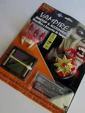 VAMPIRE Costume ACCESSORIES  MAKEUP Fangs Medallion DRACULA Blood Capsules