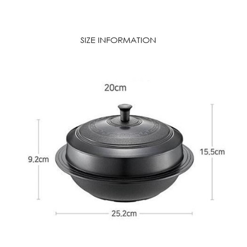 PN IH Induktion Titan Keramik Aluminium Korean Traditionell Topf 24 cm - Bild 8 von 9