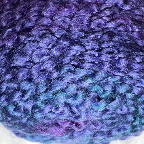 Lion Brand HOMESPUN STRIPES Yarn PETUNIA STRIPES #226 Purple Teal 6 oz. - Picture 2 of 6