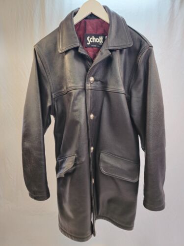 Schott 7331 714Us Long Melton Pea Coat _#sc298 - Gem Schott 7331 714Us Long Melton Pea Coat _#sc298 - Gem