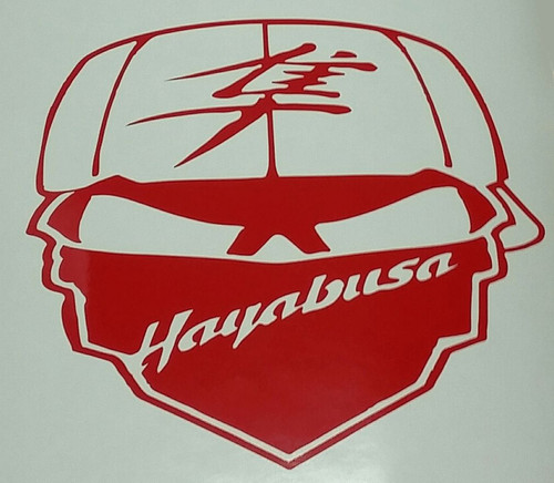 HAYABUSA KANJI MOTORCYCLE SKULL STICKER DECAL - Picture 4 of 7