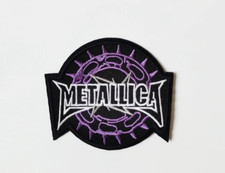 AMERICAN HEAVY METAL BAND "METALLICA" IRON-ON EMBROIDERED PATCH...2 PACK