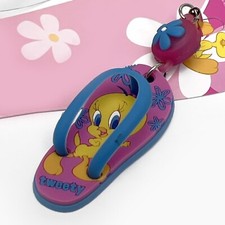 Official Looney Tunes Tweety Flip-Flip Charm Strap for Key Chain Cellphone