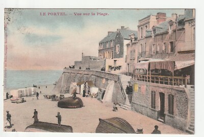 LE PORTEL - Pas de Calais - old postcard 62 - la Plage et le café du Port