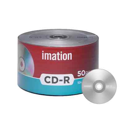 50er Pack Imation CD-R 52X 700MB/80Min Branded Logo Blank Media Recordable Disc