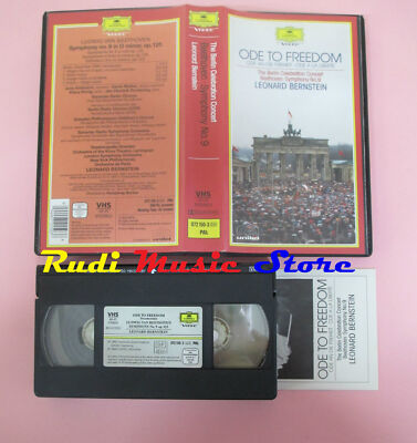 VHS LEONARD BERNSTEIN Ode an die Freiheit Berlin Festkonzert 1990 CD LP (CL3)