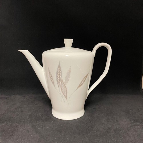 Rosenthal Continental Porcelain Coffee Pot & Lid Goldene Blatter Pattern Germany - Picture 6 of 9