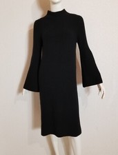 C & A pure Cashmere sehr weiches Kaschmir Kleid  Rippstrick Schwarz Puristisch