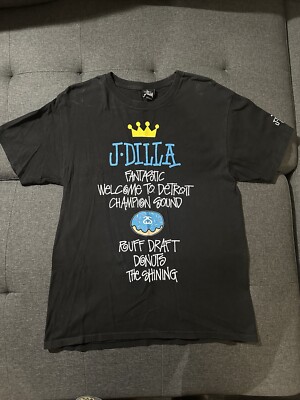 J Dilla Stussy Shirt Dilla Welcome to Detroit Donuts T shirt