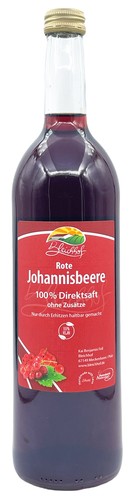 Bleichhof Red Currant Juice - 100% Direct Juice, 6 Pack (6x 0.72l) - Picture 3 of 4