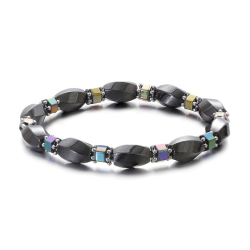 Therapy Slimming Weight Loss Hematite Stone Healing Beads Bracelet for Men Women - Picture 80 of 87