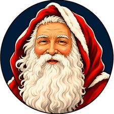 30 Custom Father Christmas Personalized Address Labels