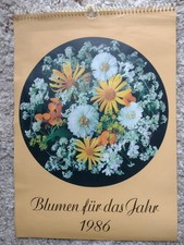 Blumenkalender 1986 DDR