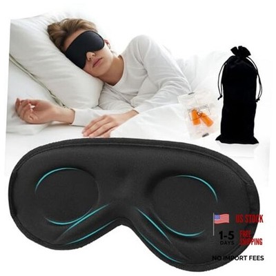 Zero Pressure Blackout 3D Sleep Mask for Ages Zero-Pressure Teen Classic Black