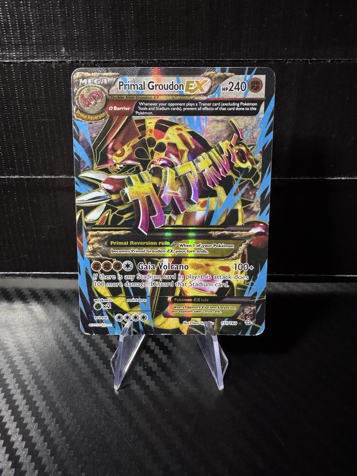 Primal Groudon EX (Omega - 151 Full Art) Holofoil XY - Primal Clash 151/160