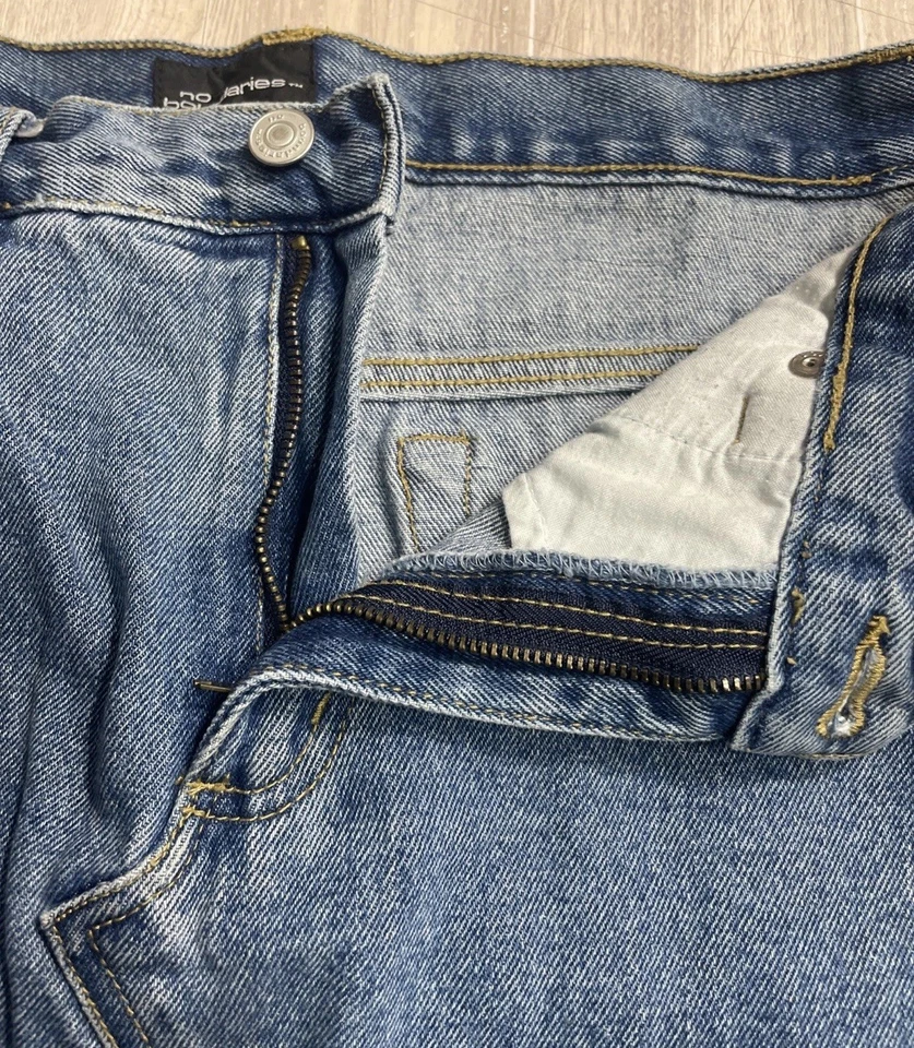 Без границ Y2K джинсовой ткани юбка животных печати размер 9 подростков - Изображение 4 из 4