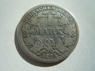 1 Mark 1875 A Berlin Silbermünze ca. 5 5 g unter Kaiser Wilhelm I.