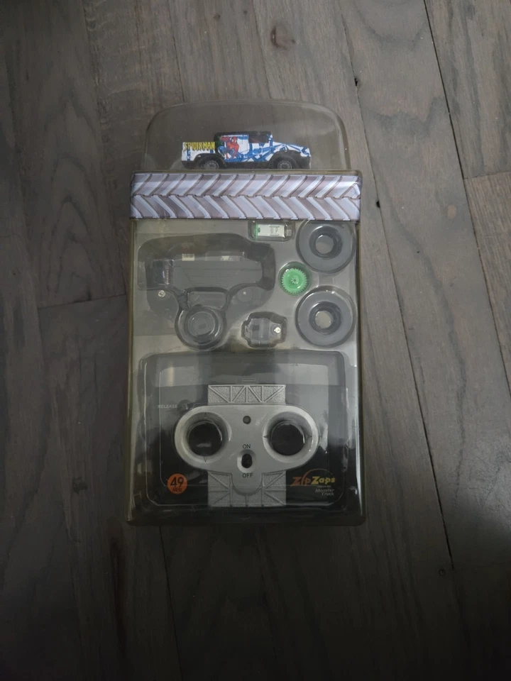 *NIB* ZipZaps Micro RC Monster Truck Spider-man RadioShack  - Image 2 of 4