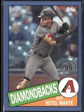 2020 Topps #85TB-2 Ketel Marte 1985 35th Anniversary Blue Parallel Diamondbacks