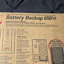 APC Back-UPS CS 650VA 400W 3-Outlets UPS Surge Protection Audible Alarm