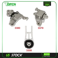 3380 3379 3308 Motor&Transmission Mount Set Kit for 2014-2022 Cherokee V6 3.2L