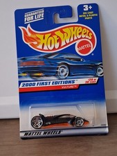Hot Wheels 2000 First Editions Vulture 1:64 Diecast Car Black Orange 2000