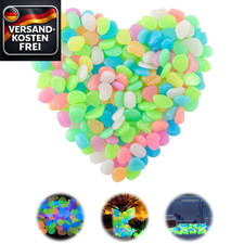 Leuchtkiesel Set 400 Stück - Bunte fluoreszierende Dekosteine für Garten Aquariu