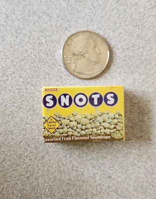 WACKY PACKAGES Miniature SNOTS Candy Mini Toy Wacky Packs 3-D | eBay