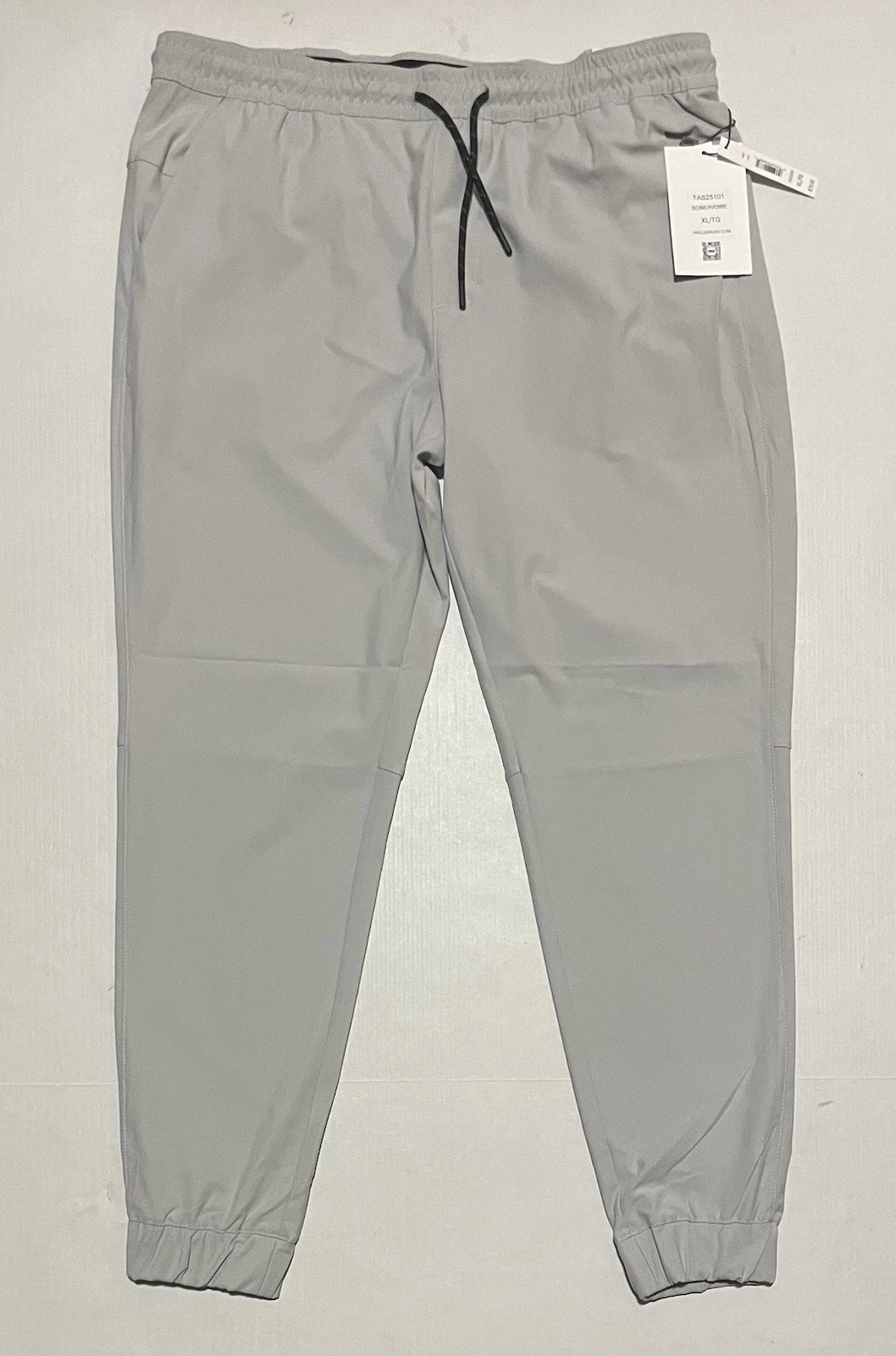 Projek Raw Men's Size XL Tech Jogger Pants Stretch Quick Dry Wicking Bone Ivory