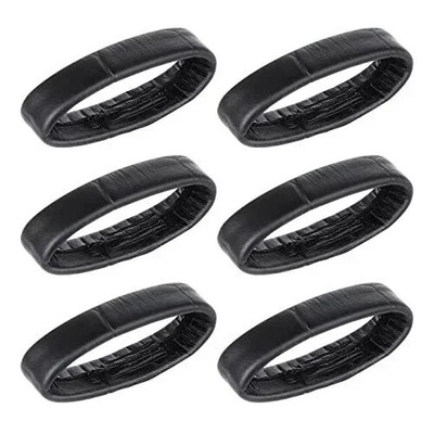 Leather Watch Band Loops, 6 Pieces Watch Strap Replacement Loops 18 mm