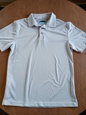PGA TOUR Men's Gray Short Sleeve Collared Polo Shirt Size Medium