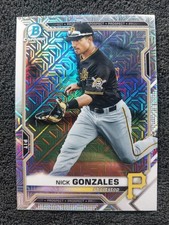 2021 Bowman Chrome Mojo Refractor #BCP-224 Nick Gonzales Pirates